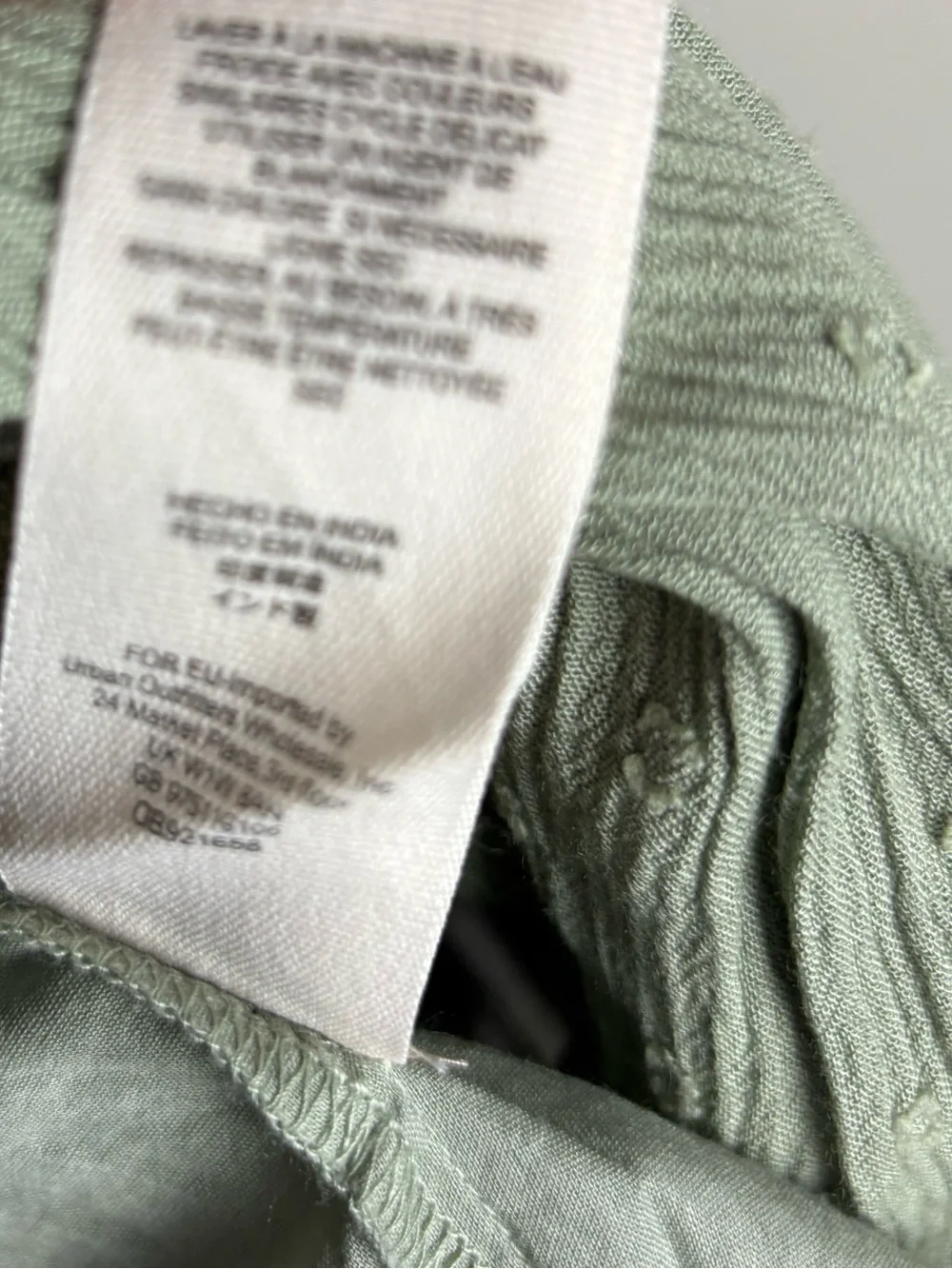 Free‎ People Day Glow Spanish Sage Green Boho Mini Dress with Embroidery Size XS